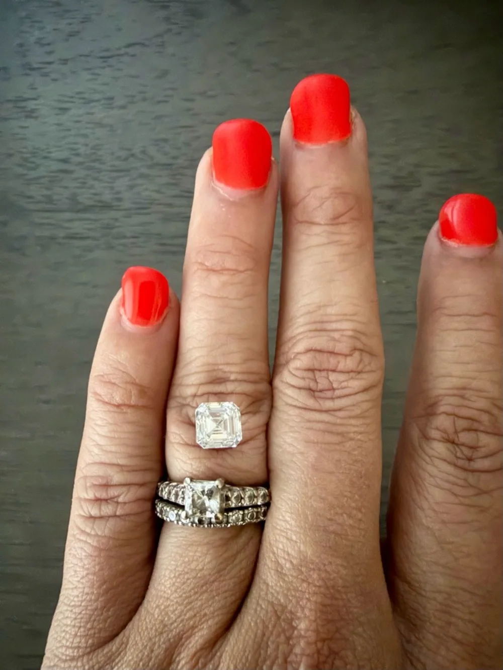 2.08ct Asscher Cut (Square Emerald) Lab Diamond